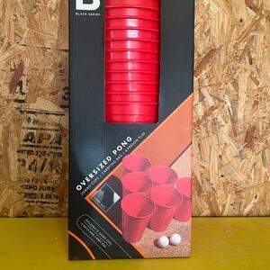 Black series Jumbo Red Pong Cups Set
